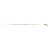 Solid 14K Yellow Gold Boston Chain 030 22in. Metal Weight: 2.2 gr 1.2 mm