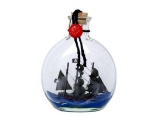 Calico Jacks The William Model Ship in a Glass Bottle 4in.