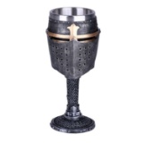 KNIGHT HELMET GOBLET