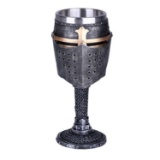 KNIGHT HELMET GOBLET