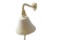 Antique White Cast Iron Hanging Ships Bell 6in.