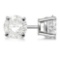 Certified 0.84 CTW Round Diamond Stud Earrings H/SI2