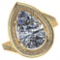 Certified 1.60 CTW Pear Diamond 14K Yellow Gold Ring