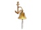 Brass Plated Hanging Anchor Bell 8in.