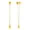 3.15 Carat 14K Solid Gold Chandelier Earrings Citrine