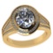 Certified 1.80 CTW Round and Cut Diamond 14K Yellow Gold Ring