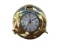Brass Deluxe Class Porthole Clock 8in.