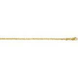 Solid 14K Yellow Gold DC Rope Chain 22in. Metal Weight: 9.7 gr 2.5 mm