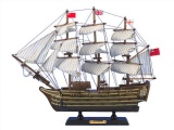Wooden HMS Victory Tall Model Ship 14in.