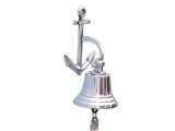 Chrome Hanging Anchor Bell 8in.