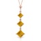 2.4 CTW 14K Solid Rose Gold Waterdrops Citrine Necklace