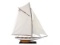 Wooden Columbia Model Sailboat Decoration 60in.