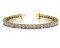 14K YELLOW GOLD 2 CTW G-H VS2/SI1 CLASSIC FOUR PRONG DIAMOND TENNIS BRACELET