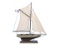Wooden Rustic Columbia Model Sailboat Decoration 16in.