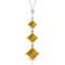2.4 CTW 14K Solid White Gold Forewarned Citrine Necklace