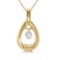 14K Yellow Gold Dashing Diamonds Pendant