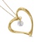 14K Yellow Gold Dashing Diamonds Pendant 0.08 CTW