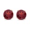 5 mm Natural Round Garnet Stud Earrings Set in 14k Yellow Gold 1 CTW