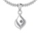 0.12 Ctw VS/SI1 Diamond 14K White Gold Pendant