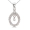 14K White Gold Dashing Diamonds Pendant 0.02 CTW