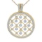 14K Yellow Gold Dashing Diamonds Pendant