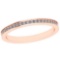 0.35 Ctw Diamond I2/I3 14K Rose Gold Eternity Band Ring