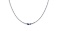 3.00 Ctw I2/I3 Blue Sapphire And Diamond 14k White Gold Necklace