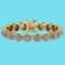 Certified 6.17 Ctw SI1/I2 Diamond Ladies Fashion 18K Yellow Gold Bracelet