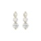 14k Yellow Gold 2 CTW 3 Stone Diamond Earring 2 CTW