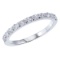 14K White Gold .55 CTW Diamond Band Ring 0.55 CTW