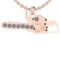 0.11 Ctw SI2/I1 Diamond 14K Rose Gold Chain Saw Pendant