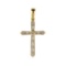 14K Yellow Gold Diamond  Cross Pendant