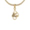 0.15 Ctw VS/SI1 Diamond 14K Yellow Gold Pendant