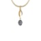 0.55 Ctw Diamond I2/I3 14K Yellow Gold Pendant