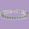 8.00 Ctw Diamond I1/I2 Prong Set 14K White Gold Bracelet