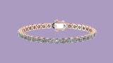 5.50 Ctw VS/SI1 Diamond Tennis Bracelet 14K Yellow Gold Gold