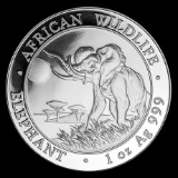 Somalia 1 oz Silver Elephant 2016