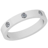 0.10 Ctw VS/SI1 Diamond 14K White Gold Eternity band Ring