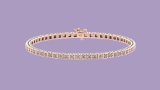 1.25 Ctw VS/SI1 Diamond Tennis Bracelet 14K Rose Gold Gold