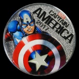 2017 Fiji 50 Cent Captain America Light Up (Specimen)