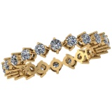 0.88 Ctw Diamond I2/I3 14K Yellow Gold Eternity Band Ring