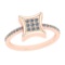 0.25 Ctw VS/SI1 Diamond 14K Rose Gold Eternity Ring