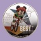 2020 Niue 1 oz Silver $2 Disney Mickey Mouse: Cycling