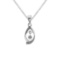 14K White Gold Dashing Diamonds Pendant 0.08 CTW