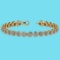 Certified 4.59 Ctw SI1/I2 Diamond 18K Yellow Gold Bracelet