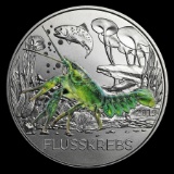 2019 Austria Cupro-Nickel ?3 Colorful Creatures (The Crayfish)