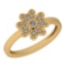 0.14 Ctw VS/SI1 Diamond 14K Yellow Gold Ring