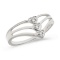 10K White Gold Diamond Heart Ring 0.02 CTW