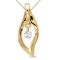 14K Yellow Gold Dashing Diamonds Pendant 0.05 CTW