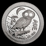 2020 Niue 1 oz Silver Athenian Owl Stackable Coin